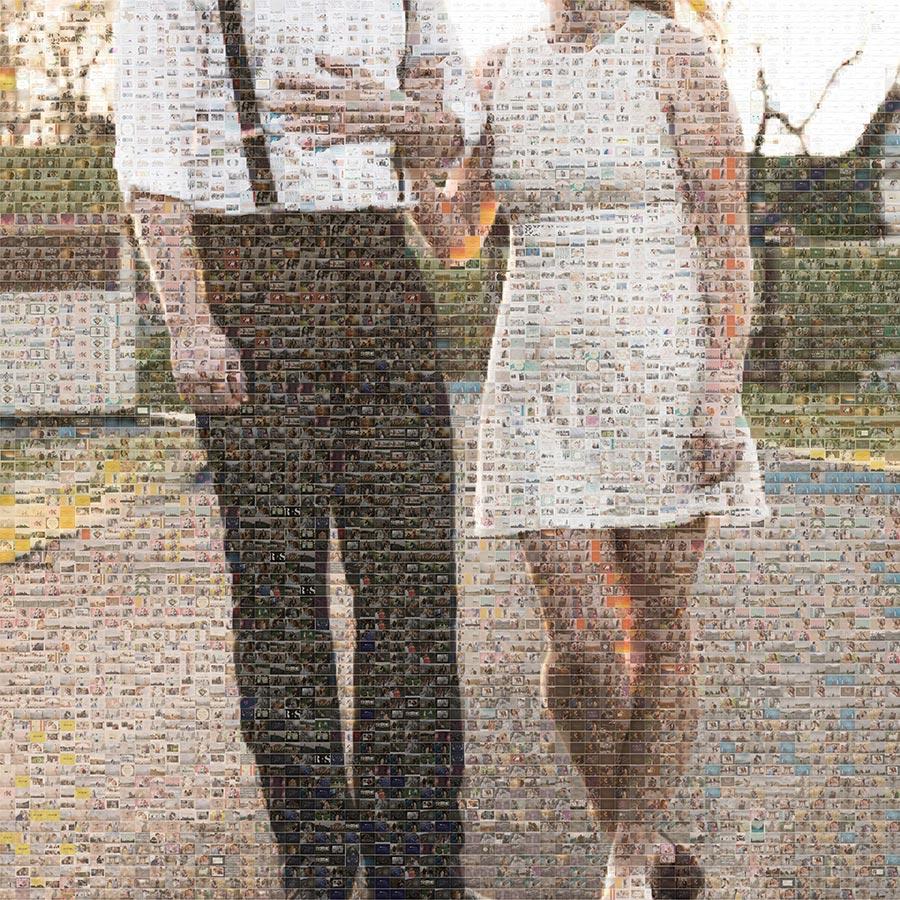 Mosaic Made from Save the Dates Mosaic Made from Save the Dates
